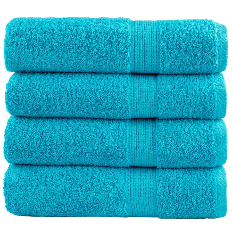 Handdoeken SOLUND 4 st 600 g/m² 50x100 cm turquoise