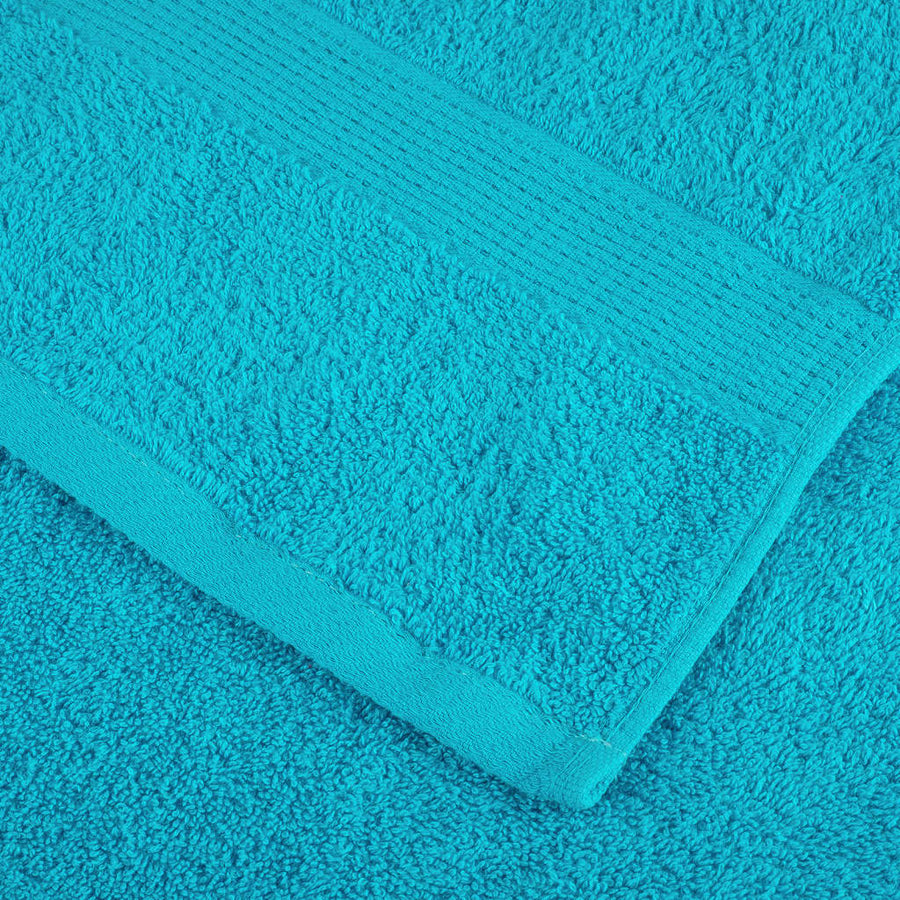 Handdoeken 10 st 600 g/m² 50x100 cm 100% katoen turquoise