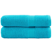 Badhanddoeken SOLUND 2 st 70x140 cm turquoise