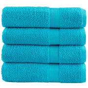 Badhanddoeken SOLUND 4 st 100x150 cm turquoise