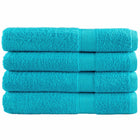 Sauna towels SOLUND 4 pcs 600 gsm 80x200 cm turquoise