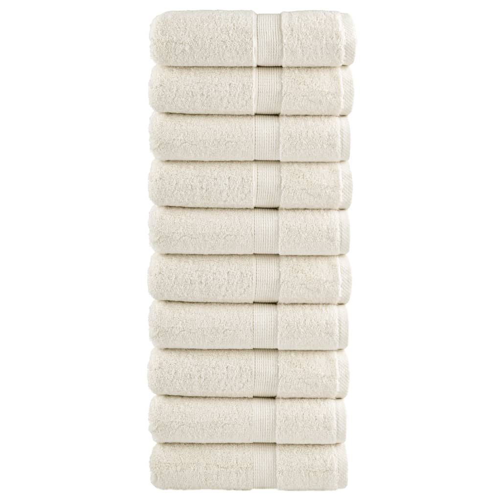 Gastendoekjes Solund 600 G/M² Kleurig Crème 10 30 x 50 cm
