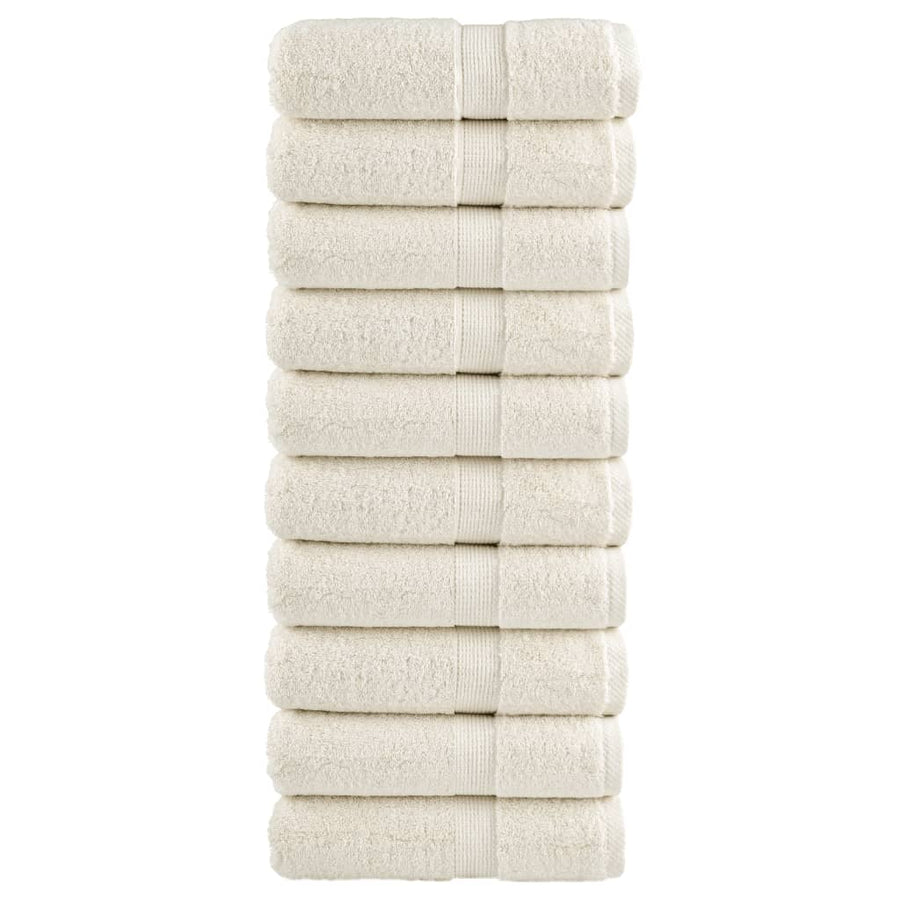 Gastendoekjes Solund 600 G/M² Kleurig Crème 10 30 x 50 cm