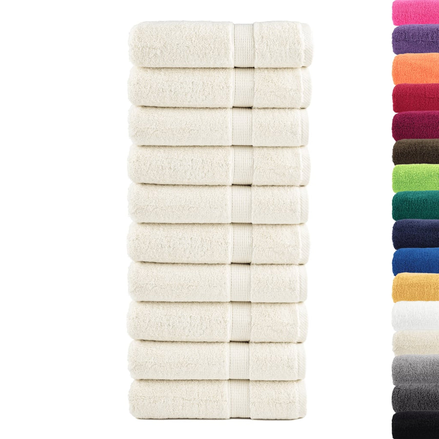 Handdoeken Solund 600 G/M² Kleurig Crème 10 50 x 100 cm