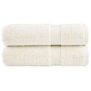 Badhanddoeken 2 st 70x140 cm crème 600 g/m²