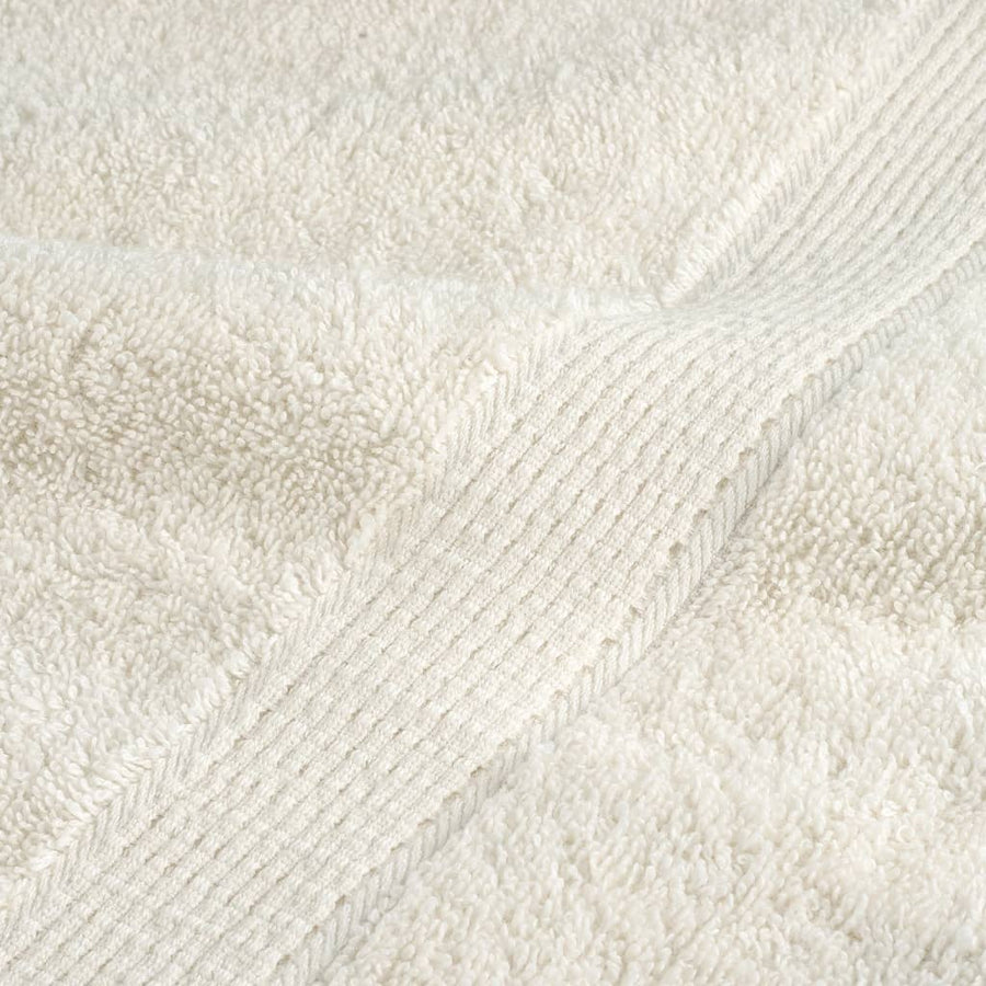 Saunadoeken 2 st 600 g/m² 80x200 cm 100% katoen crèmekleurig