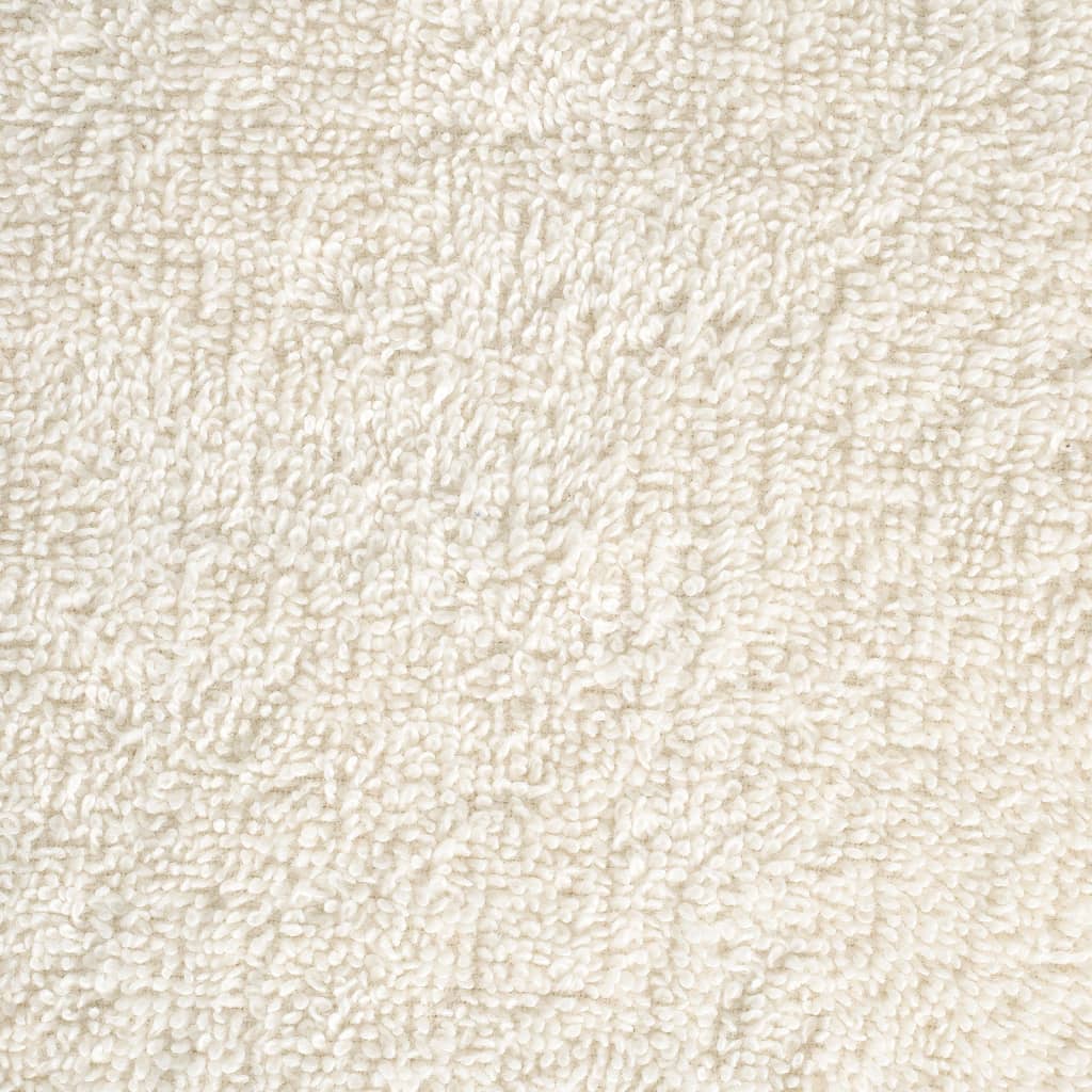 Handdoeken 10 st 600 g/m² 100x200 cm 100% katoen crèmekleurig