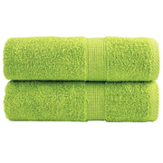 Premium washcloths SOLUND 2 pc apple green 30x30 cm 600 g/m2