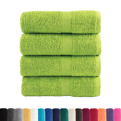 Washandjes 4 st 600 g/m² 30x30 cm 100% katoen appelgroen