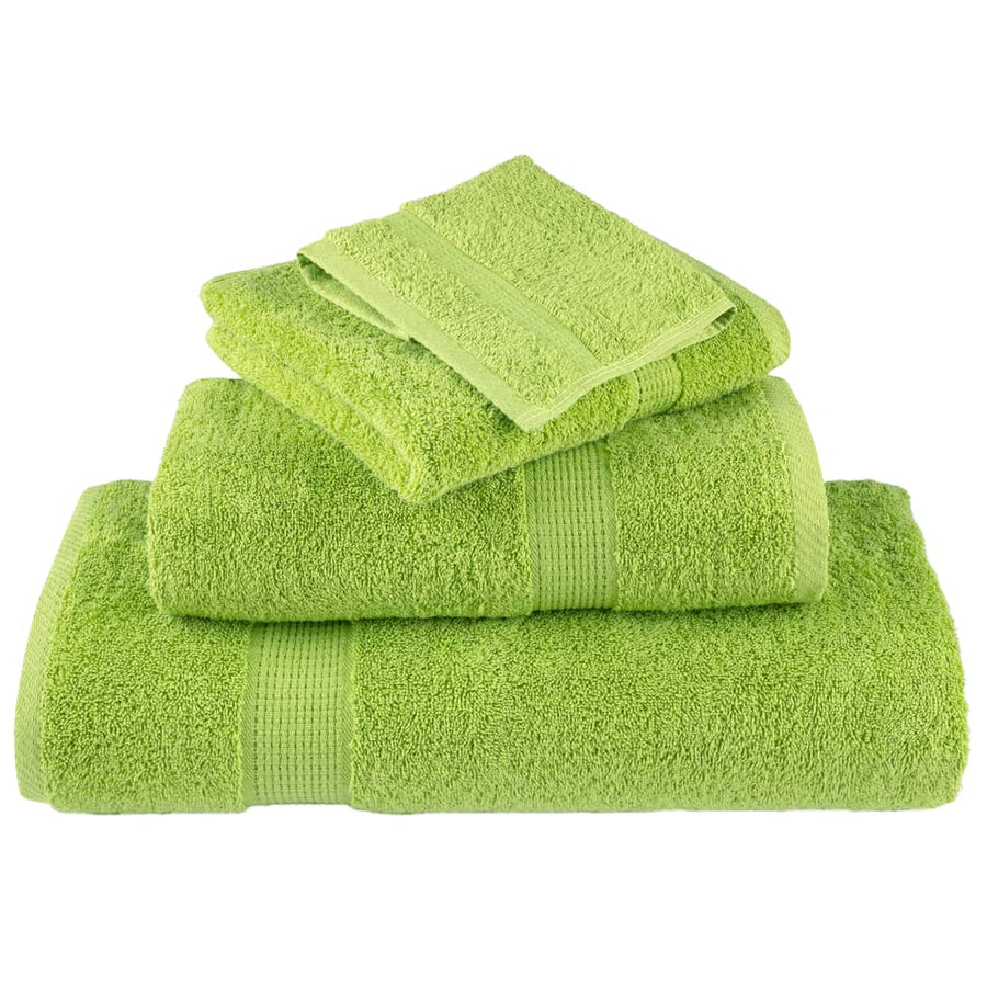 Washandjes 4 st 600 g/m² 30x30 cm 100% katoen appelgroen