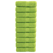 Premium Washcloths SOLUND 10 pieces apple green 30x30 cm 600 g/m²
