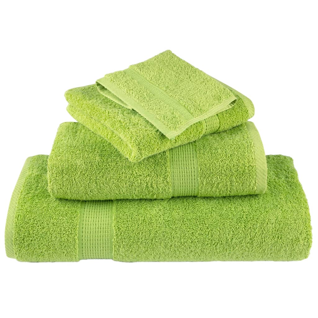 Washandjes 10 st 600 g/m² 30x30 cm 100% katoen appelgroen