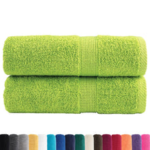 Gastendoekjes 2 st 600 g/m² 30x50 cm 100% katoen appelgroen
