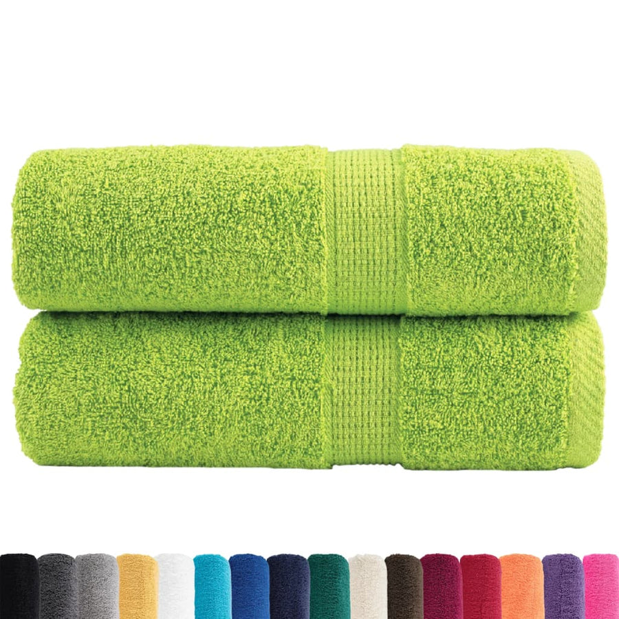 Gastendoekjes 2 st 600 g/m² 30x50 cm 100% katoen appelgroen