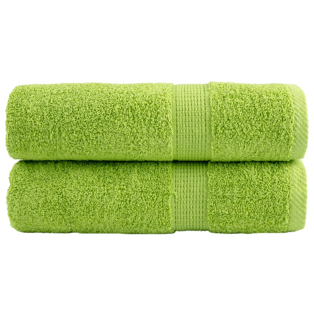 Handdoeken Solund 600 G/M² Appelgroen 2 50 x 100 cm