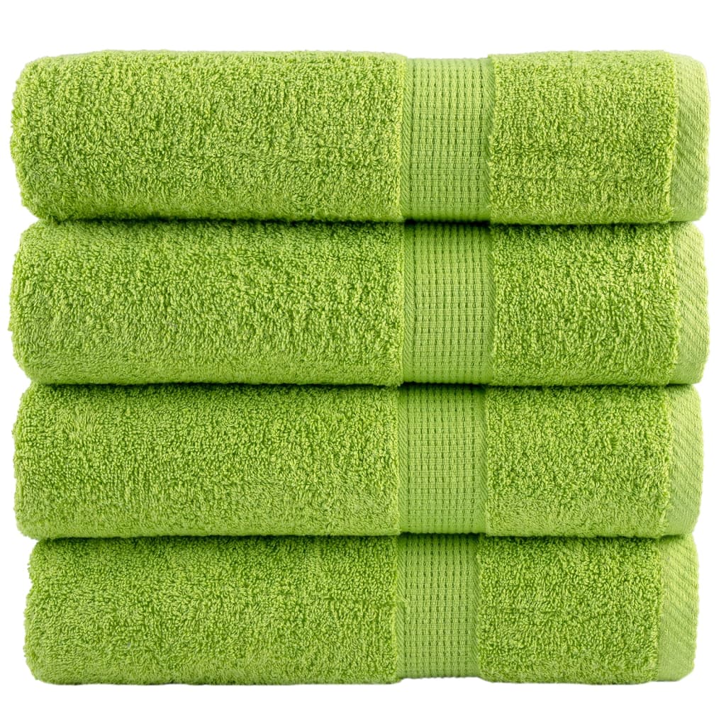 Handdoeken Solund 600 G/M² Appelgroen 4 50 x 100 cm