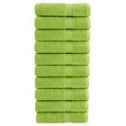 Handdoeken 50x100 cm appelgroen 10 stuks