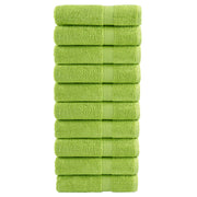 Handdoeken 50x100 cm appelgroen 10 stuks
