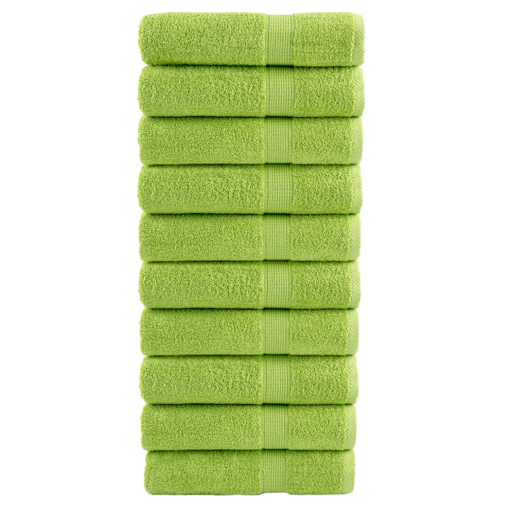 Handdoeken Solund 600 G/M² Appelgroen 10 50 x 100 cm