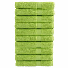 Handdoeken 10 st 600 g/m² 100x200 cm 100% katoen appelgroen