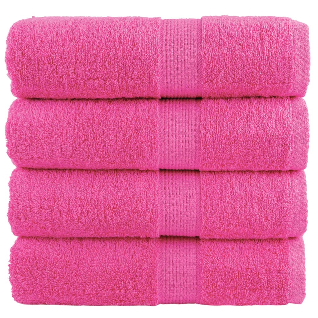 Gastendoekjes SOLUND 4 st 600 g/m² 30x50 cm roze