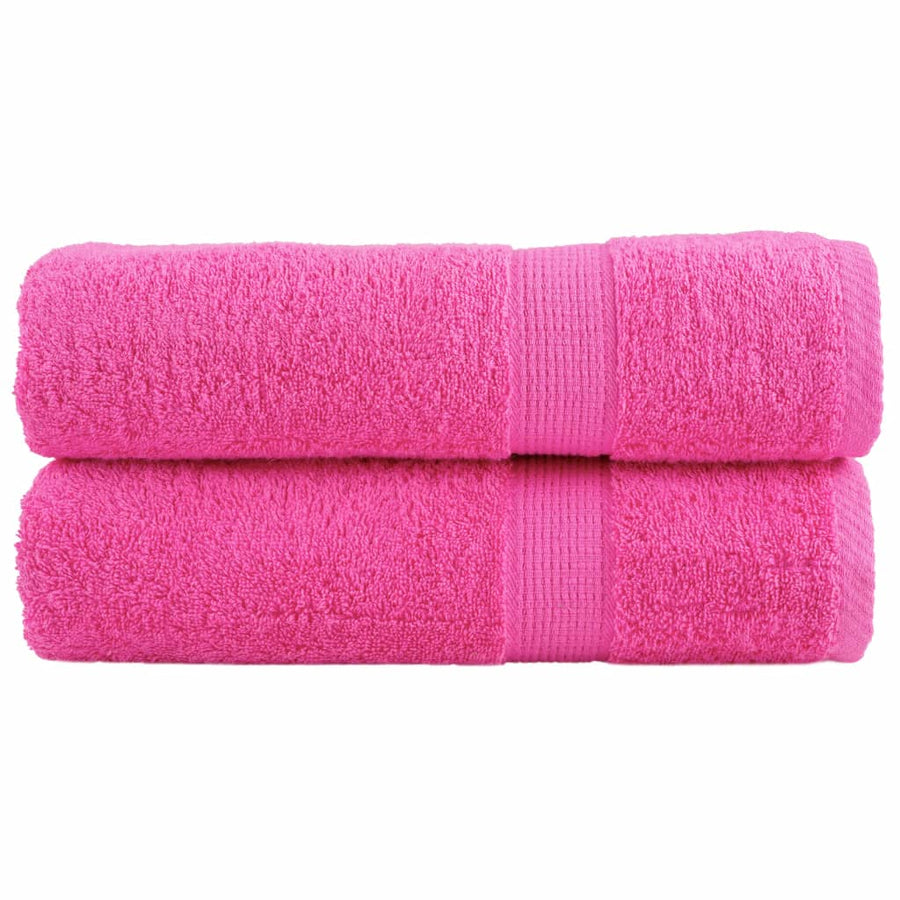 Handdoeken Solund 600 G/M² Roze 2 50 x 100 cm