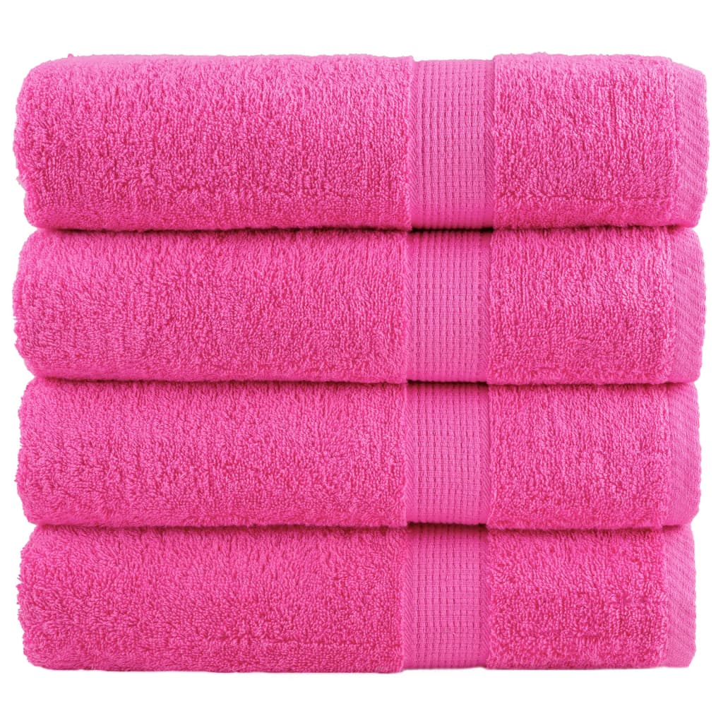 Handdoeken Solund 600 G/M² Roze 4 50 x 100 cm