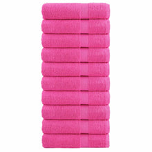 Handdoeken 10 st 600 g/m² 50x100 cm 100% katoen roze