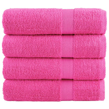 Badhanddoeken 4 st 600 g/m² 70x140 cm 100% katoen roze