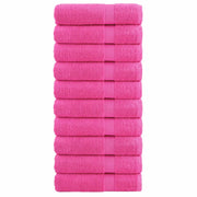 Badhanddoeken 10 st 70x140 cm roze 600 g/m²
