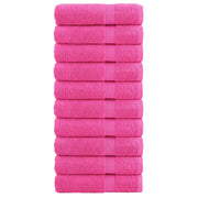 Badhanddoeken 10 st 100x150 cm roze 600 g/m²