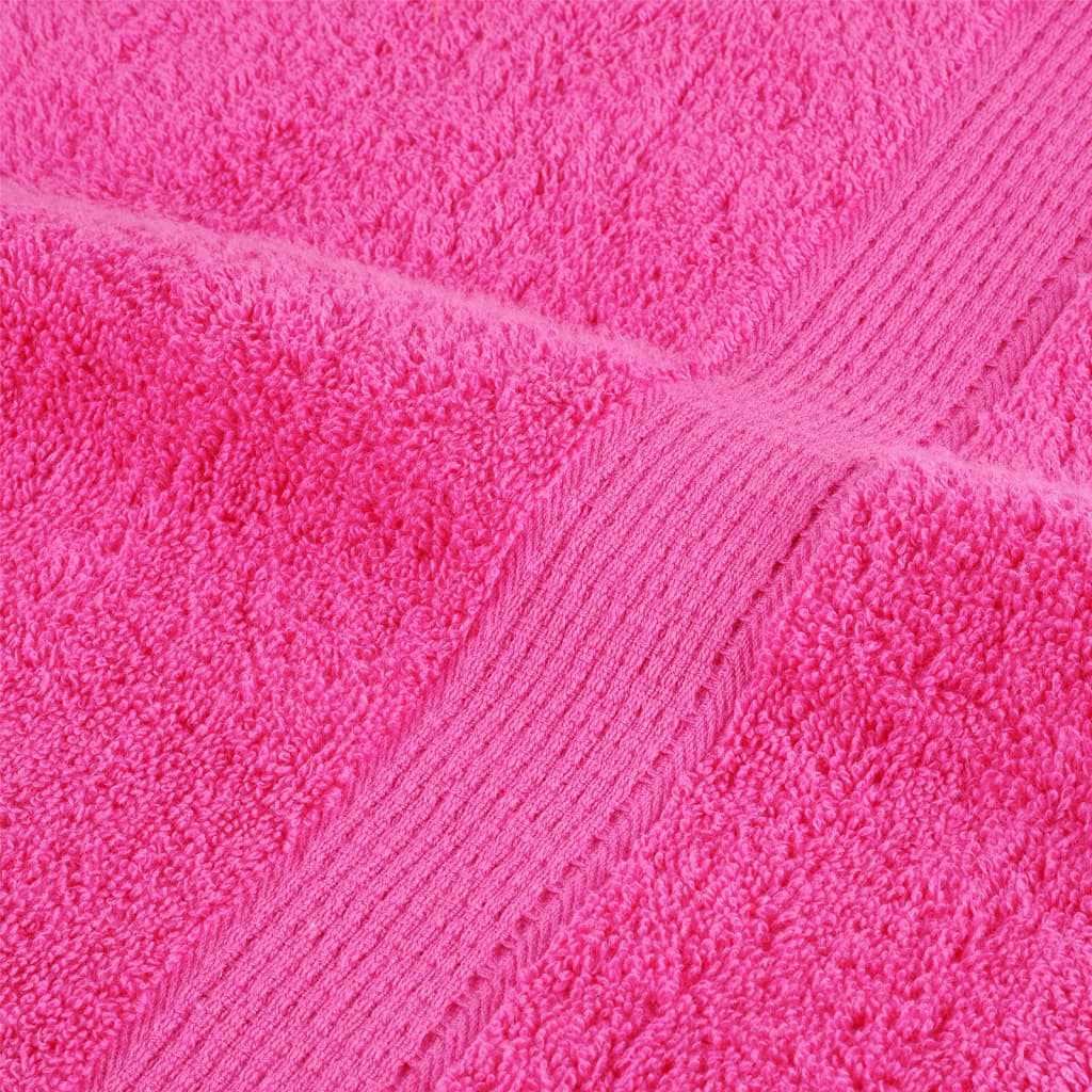 Saunadoeken SOLUND 2 st 600 g/m² 80x200 cm roze