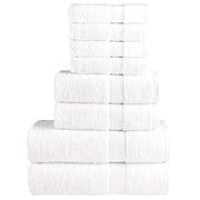 8-delige handdoekenset 600 g/m² wit