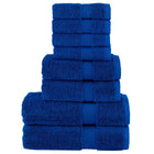 8-piece Towel Set SOLUND 600 gsm blue