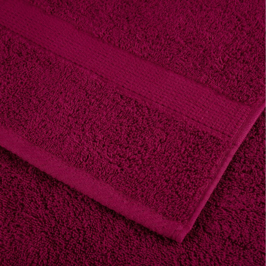 8-delige Handdoekenset SOLUND 600 g/m² bordeauxrood