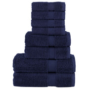 8-piece Towel Set SOLUND 600 gsm navy blue