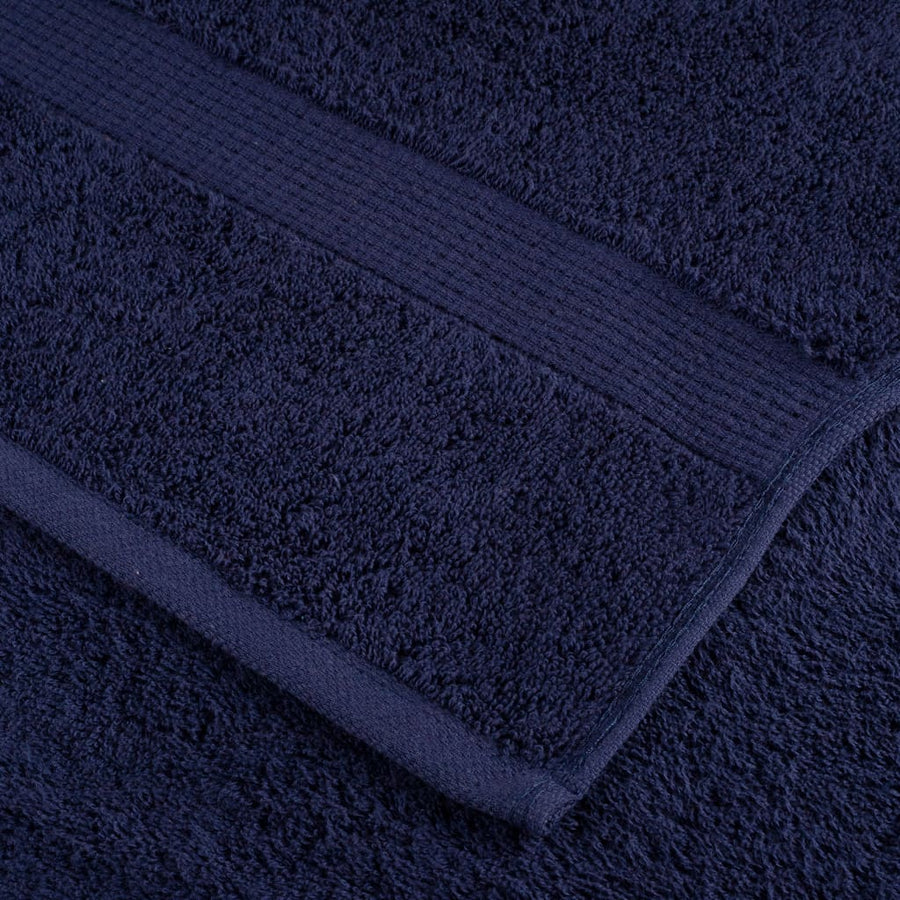 8-delige Handdoekenset 600 g/m² 100% katoen marineblauw