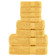 Handdoekenset 8-delig goudkleurig 600 g/m²