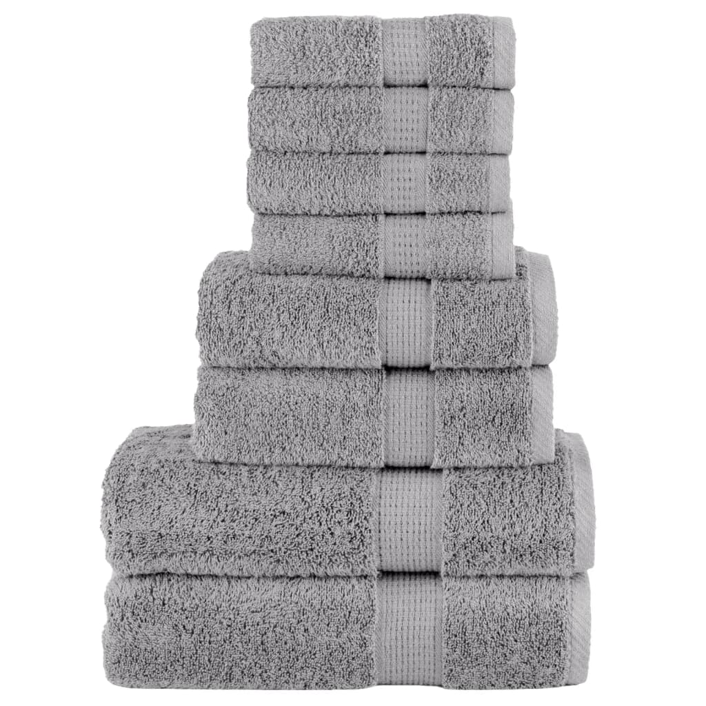 8-Delige Handdoekenset Solund 600 G/M² Grijs
