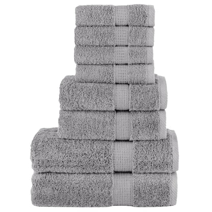 8-Delige Handdoekenset Solund 600 G/M² Grijs