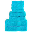 Handdoekenset SOLUND 8-delig 600 g/m² turquoise