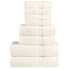 8-piece Towel Set SOLUND 600 gsm cream