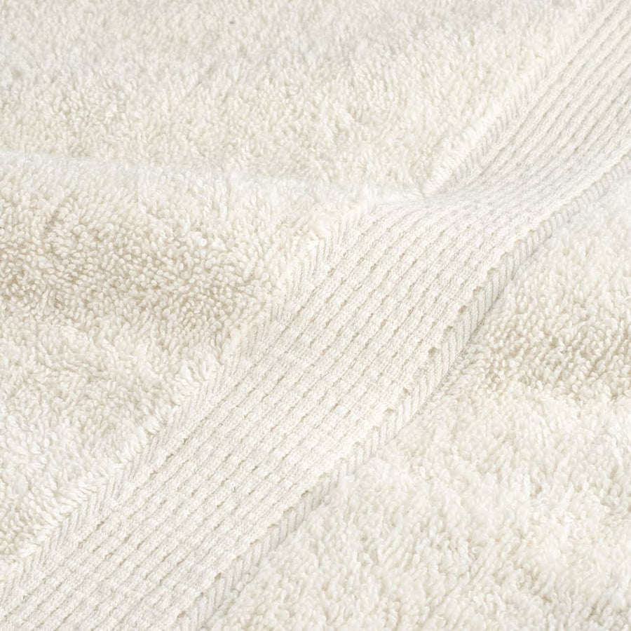 8-delige Handdoekenset 600 g/m² 100% katoen crèmekleurig