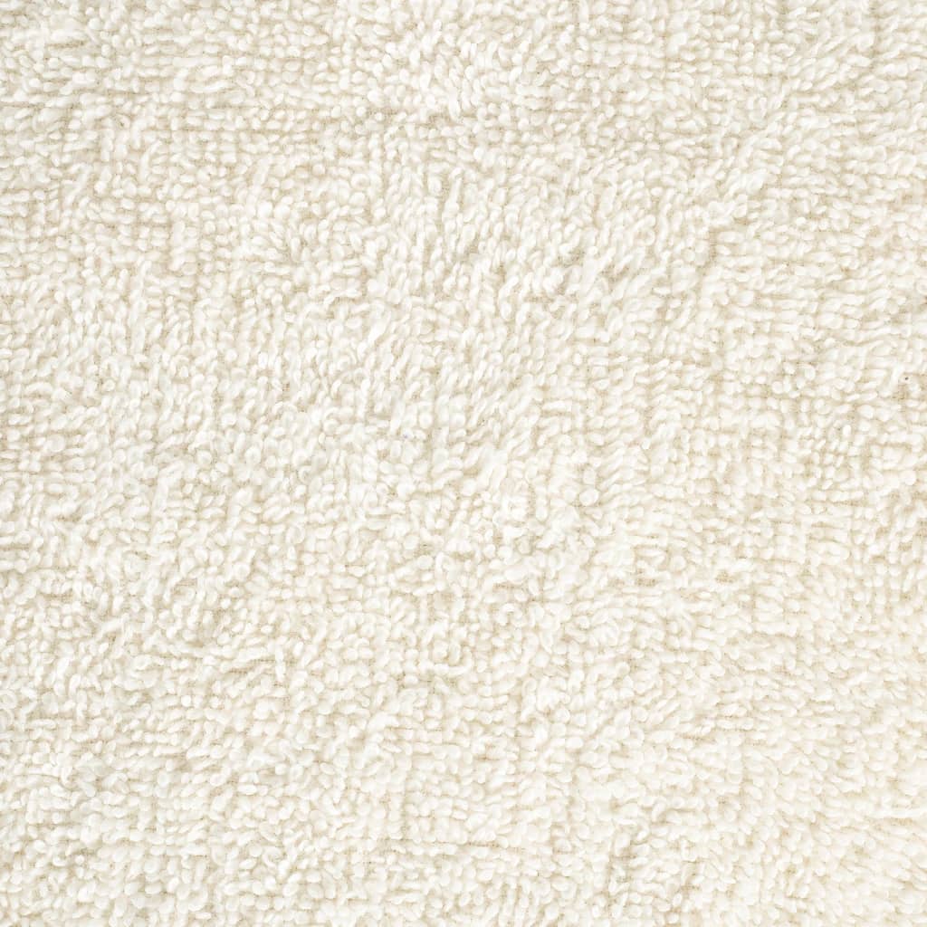 8-delige Handdoekenset 600 g/m² 100% katoen crèmekleurig