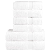 Handdoekenset 6-delig 600 g/m² wit