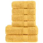 Handdoekenset SOLUND 6-delig 600 g/m² goudkleurig