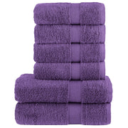 Handdoekenset SOLUND 6-delig paars 600 g/m²