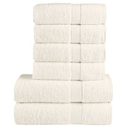 Handdoekenset 6-delig 600 g/m² crème katoen