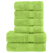 Handdoekenset 6-delig 600 g/m² appelgroen