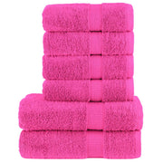 Handdoekenset SOLUND 6-delig roze 600 g/m²
